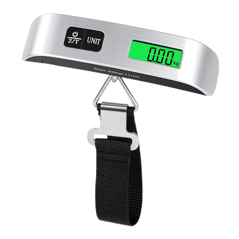 Portable Digital Luggage Scale – 50kg/110lb Digital Travel Weight Scale for Suitcases with Tare Function