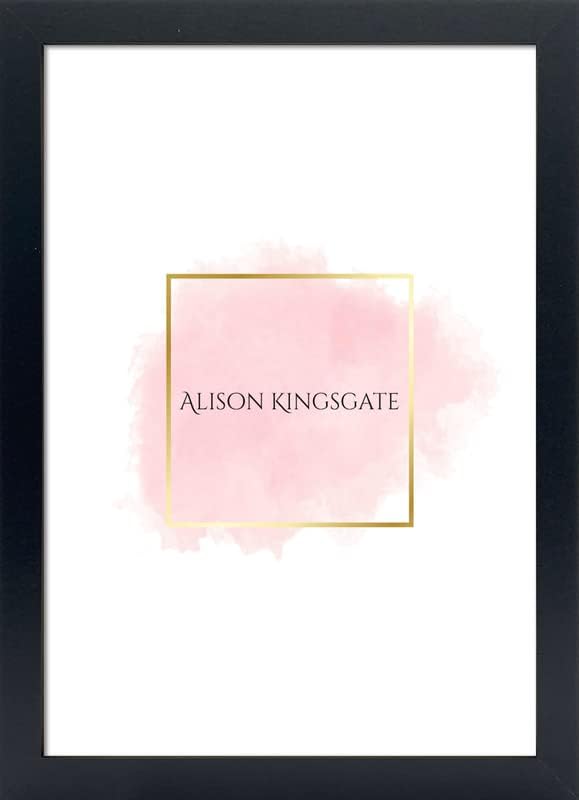 Alison Kingsgate Elegant Sleek Black A3 Frame Size (29.7 x 42cm) - Flat Classic Design Black A3 Picture Frame with Safe Perspex Front & Wall Hanging Hooks - British Handmade Décor Frames