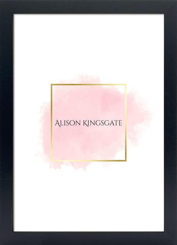 Alison Kingsgate Elegant Sleek Black A3 Frame Size (29.7 x 42cm) - Flat Classic Design Black A3 Picture Frame with Safe Perspex Front & Wall Hanging Hooks - British Handmade Décor Frames
