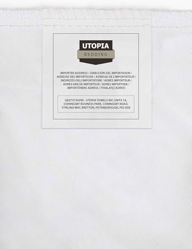 Utopia Bedding Waterproof Mattress Protector Single Bed 90 x 190 cm, Fits Up to 40 cm Deep Mattresses, Premium Terry Single Mattress Protector, All Around Elastic, Single Mattress Cover