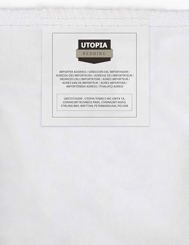 Utopia Bedding Waterproof Mattress Protector Single Bed 90 x 190 cm, Fits Up to 40 cm Deep Mattresses, Premium Terry Single Mattress Protector, All Around Elastic, Single Mattress Cover