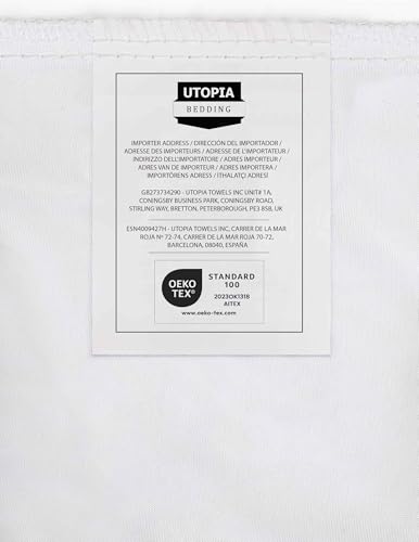 Utopia Bedding Waterproof Mattress Protector Single Bed 90 x 190 cm, Fits Up to 40 cm Deep Mattresses, Premium Terry Single Mattress Protector, All Around Elastic, Single Mattress Cover