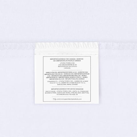 Utopia Bedding Fitted Sheet Single (2 Pack), White - Deep Pocket 14 inch (35 cm) - Easy Care - Soft Brushed Microfibre Fabric - Shrinkage and Fade Resistant - Bottom Sheet