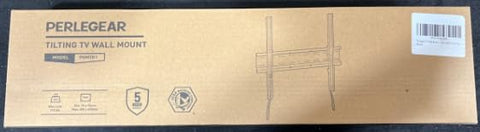 Perlegear TV Wall Bracket for 26-60 inch TVs up to 52kg, Sturdy Tilt TV Bracket with VESA 75x75-400x400mm, 55 Inch Slim Wall Mount with Safe Pull Strings