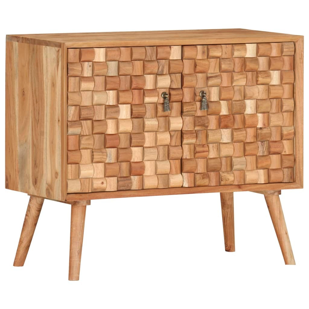 vidaXL Sideboard 75x35x65 cm Solid Acacia Wood