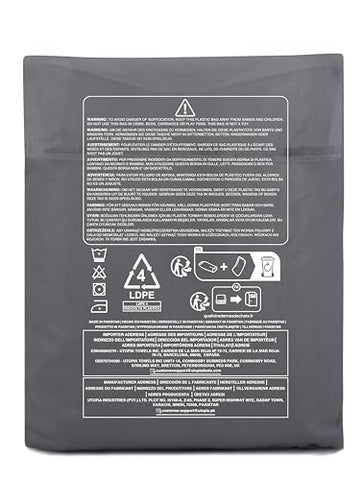 Utopia Bedding Duvet Cover Double - Soft Microfibre Polyester - Bedding Quilt Cover Set, with Pillow cases (Grey)