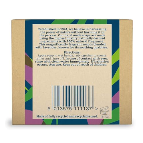 Faith In Nature Natural Lavender Hand Soap Bar, Relaxing, Vegan & Cruelty Free, No SLS or Parabens, 100g