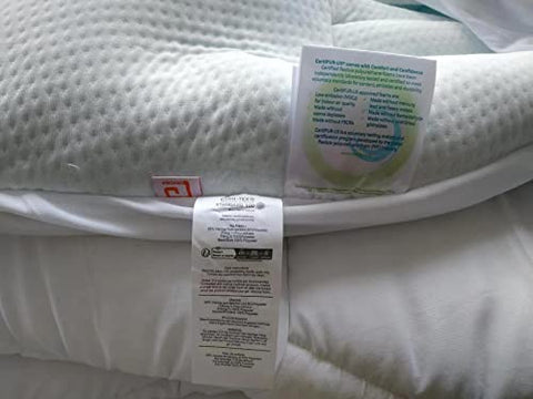 EHEYCIGA Memory Foam Mattress Topper Double Bed, Gel Mattress Pad with Extra Deep Pocket, Breathable Mattress Cover, 135x190x3cm, White