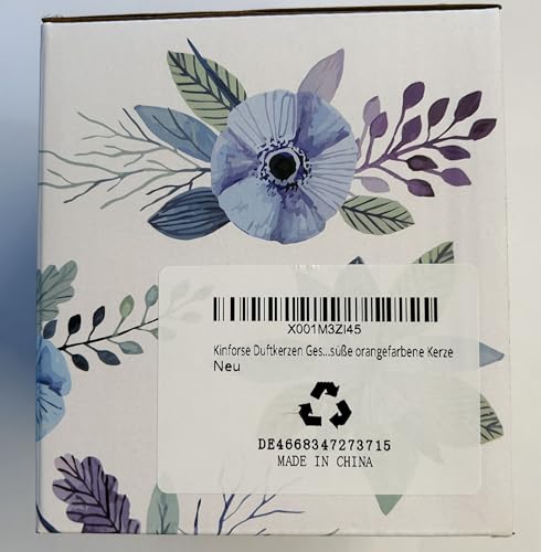 Kinforse Enchanting Owl Scented Candle Gifts for Her – Luxurious Sweet Orange Aromatherapy Candles, Unique Birthday Gifts for Women, Relaxing Bath & Home Set for Best Friends, Wife, Mother