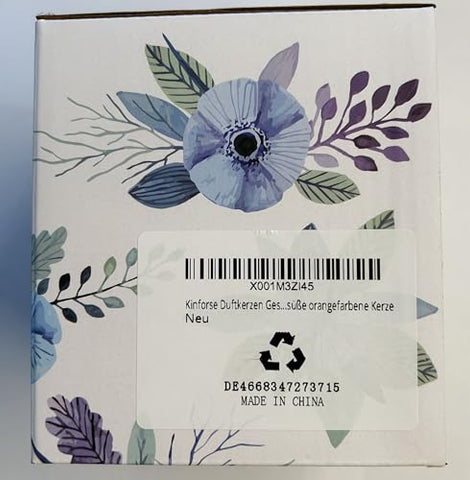 Kinforse Enchanting Owl Scented Candle Gifts for Her – Luxurious Sweet Orange Aromatherapy Candles, Unique Birthday Gifts for Women, Relaxing Bath & Home Set for Best Friends, Wife, Mother
