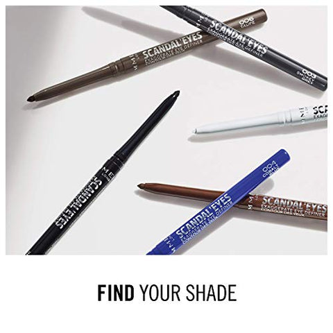 Rimmel London Scandaleyes Exaggerate Eye Definer, 001 Intense Black, 0.35g