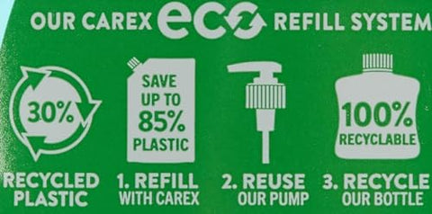 Carex Original Antibacterial Hand Wash, Clean & Protect Hands, Bulk Buy, Pack of 6 x 250 ml (Packaging may vary)