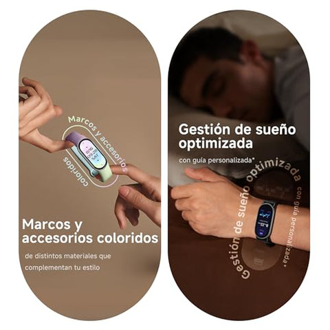 Xiaomi Smart Band 10 Fitness Tracker, 1.72" AMOLED Display, 21-Day Battery Life, 150+ Sports Modes, Heart Rate & Sleep Monitoring, Electronic Compass, 5ATM Waterproof, 2-Year Warranty – Glacier Silver