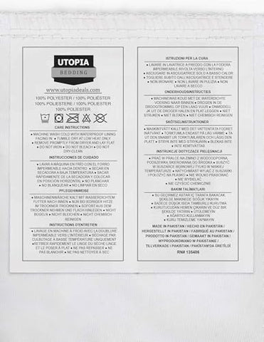 Utopia Bedding Waterproof Mattress Protector Single Bed 90 x 190 cm, Fits Up to 40 cm Deep Mattresses, Premium Terry Single Mattress Protector, All Around Elastic, Single Mattress Cover