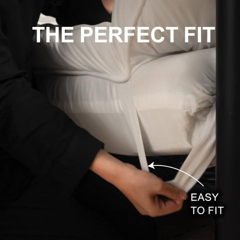 4AS Supersoft Mattress Topper Double Bed - 1100 GSM Filling 4 Inch (10cm) Thick Mattress Topper with Elasticized Corner Straps - White (Double 137x190 cm)