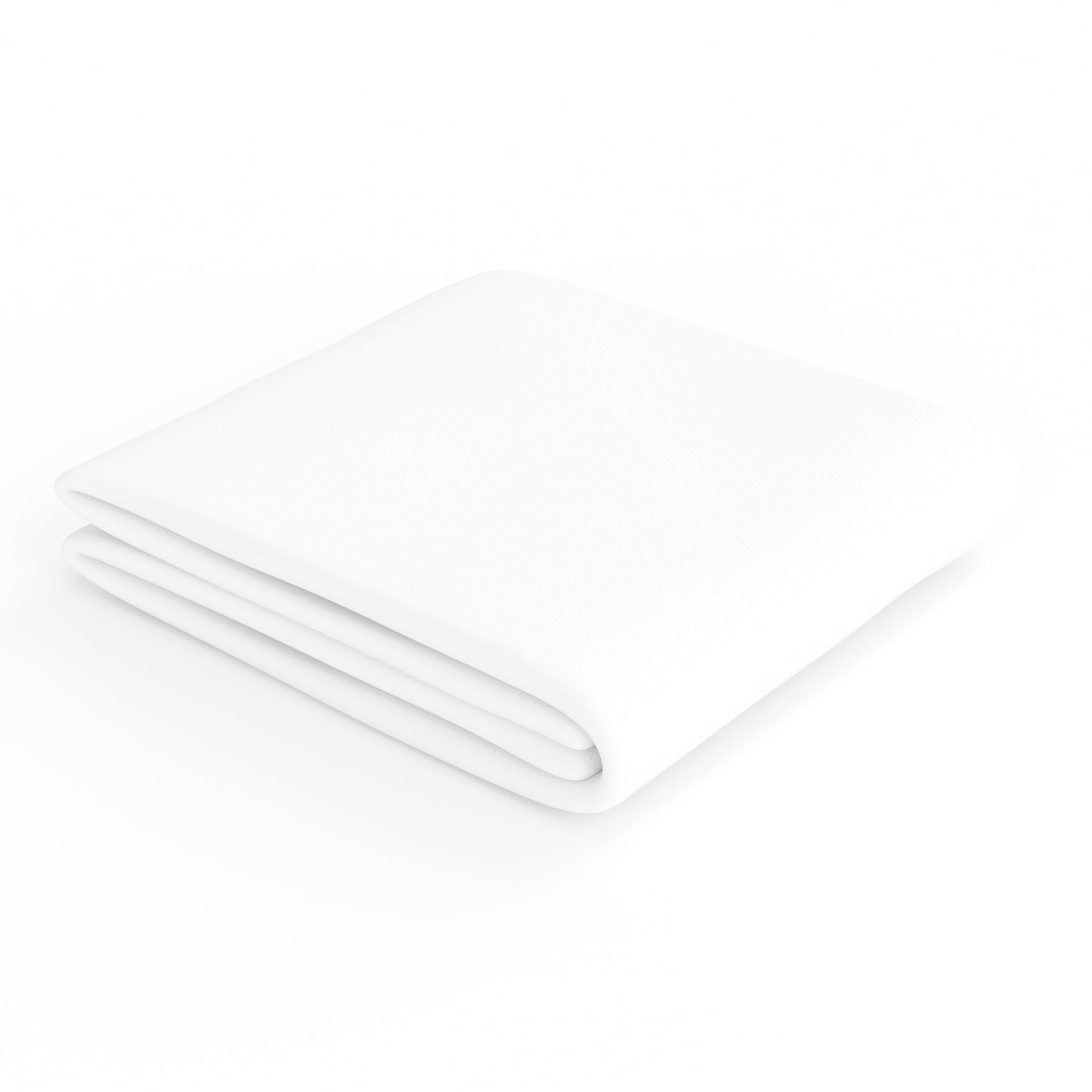 Amazon Basics Soft Microfibre Single Fitted Sheet, Deep Pocket 12 inch (30 cm), White