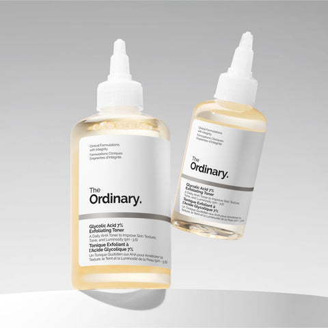 The Ordinary Glycolic Acid 7% Exfoliating Toner, Brightening and Smoothing Daily Toner for More Even-Looking Skin Tone, 240ml