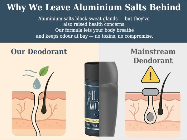 The Ilex Wood - Ylang Ylang & Cedarwood Natural Deodorant - 70ml. Natural Deo in Eco Friendly Cardboard Tube, Vegan, no Plastic, no Alcohol, no Toxins, no Aluminium Salt & Cruelty Free for Women & Men