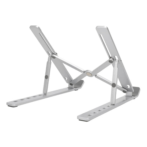 Amazon Basics Laptop Stand with 6-Angle Adjustment, For Laptops 10 (25.4 cm) - 15.6 Inches (39.6 cm), Silver