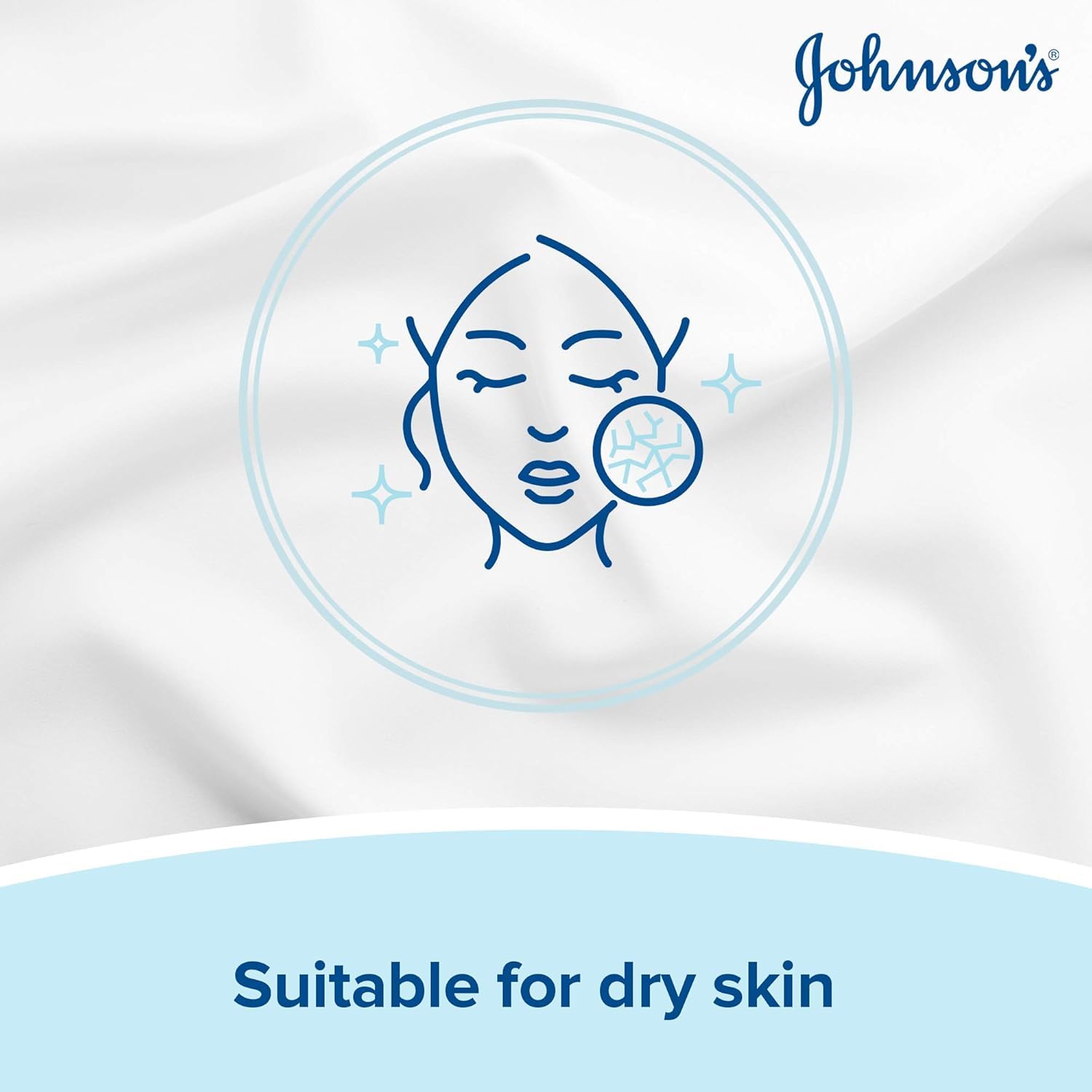 Johnson's Face Care Makeup Moisturising Wipes, Pack of 25 Wipes, packaging may vary