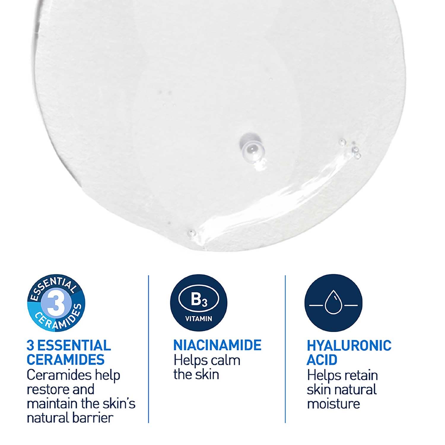 CeraVe Foaming Cleanser, Face & Body, With 3 essential ceramides, niacinamide & hyaluronic acid, For normal to oily skin, 236 ml/8 oz