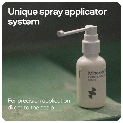 Sons Minoxidil 5% Cutaneous Solution for Men, Hair Regrowth & Thickener Formula, For Hair Loss & Thinning, Reactivates Shrunken Follicles, Precision Application System, 3 Month Supply Made in Europe