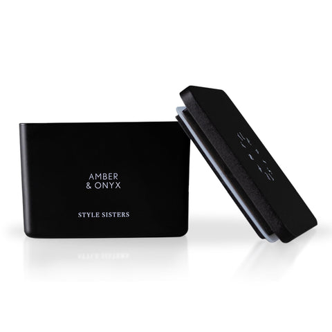 Style Sisters Scented Candles 200g, Amber & Onyx Scented Sets, Wax Candle Box, Long Burning Candle, 50 Hours Burn Time, for Home, Bachelor Pad Decor, Gifts for Women
