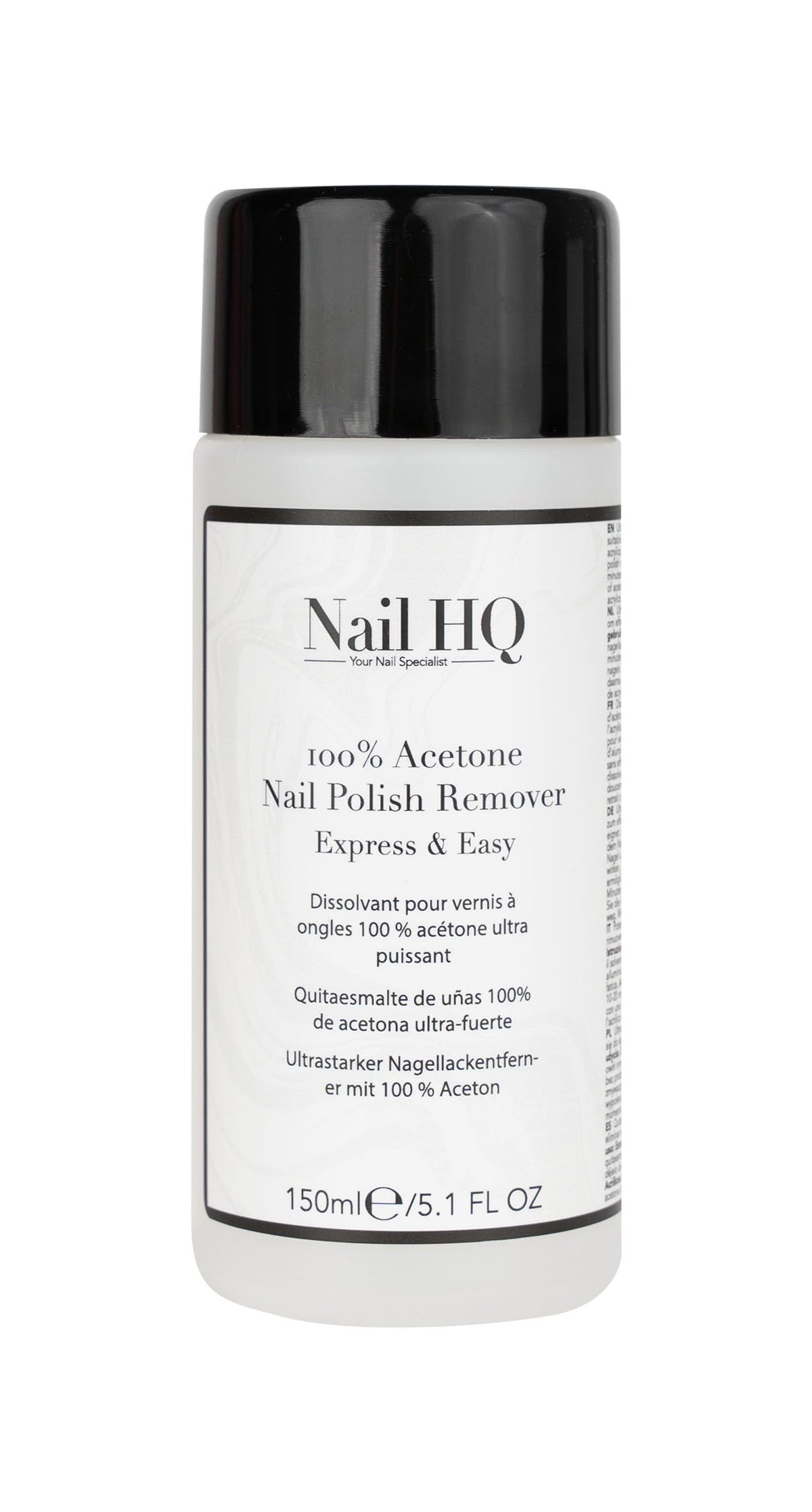 Nail HQ 100% Acetone Nail Polish Remover - 150ml - Express & Easy