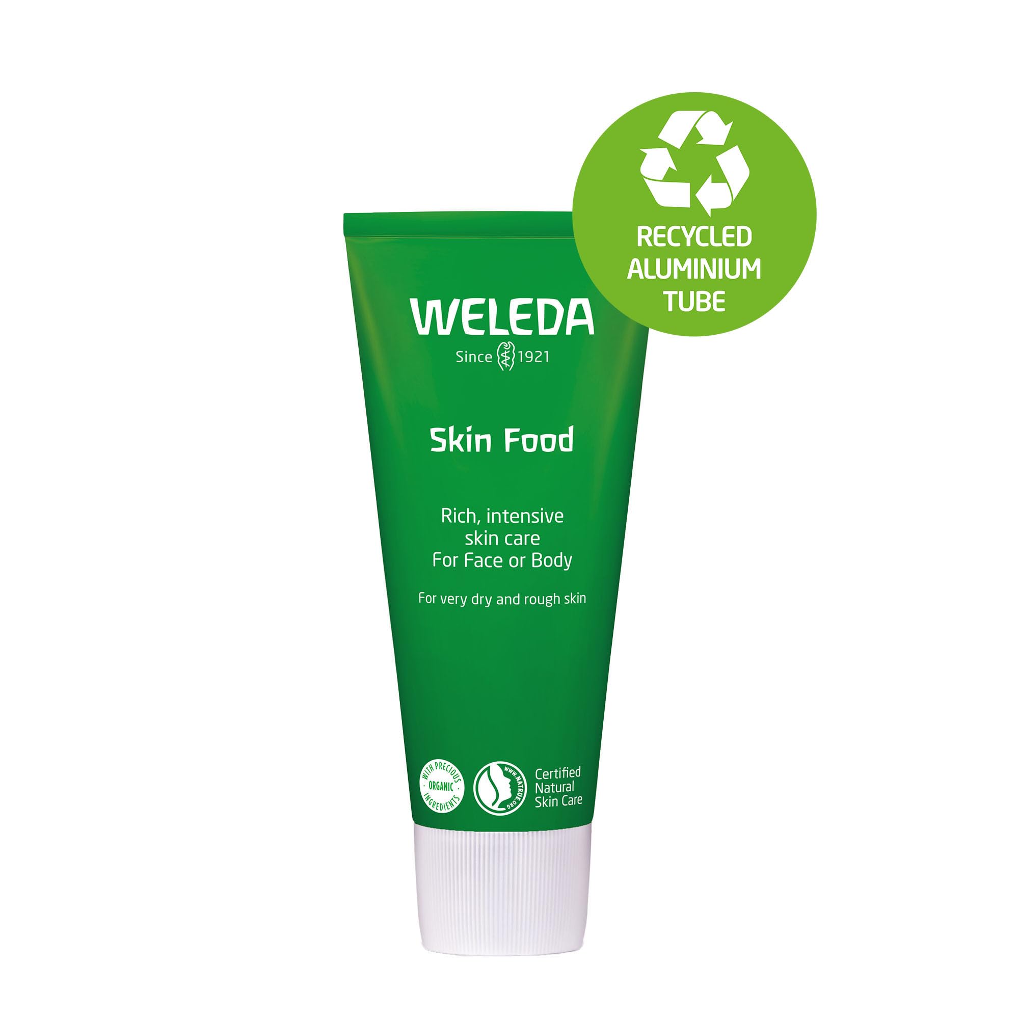 Weleda Skin Food, Dry Skin Moisturiser, Moisturising Cream & Primer, Face & Body, For Men & Women, Multiple Uses, 100% Certified Natural, Organic, 75ml