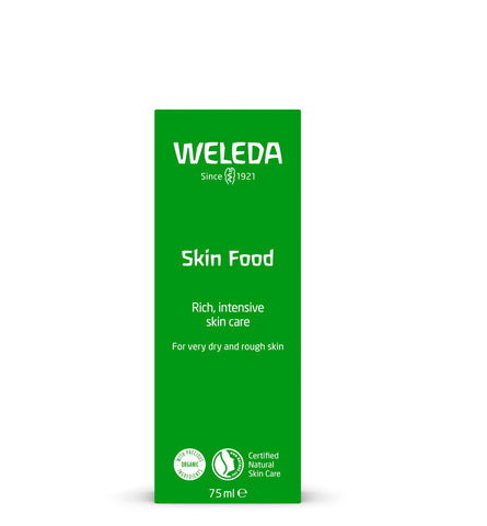 Weleda Skin Food, Dry Skin Moisturiser, Moisturising Cream & Primer, Face & Body, For Men & Women, Multiple Uses, 100% Certified Natural, Organic, 75ml