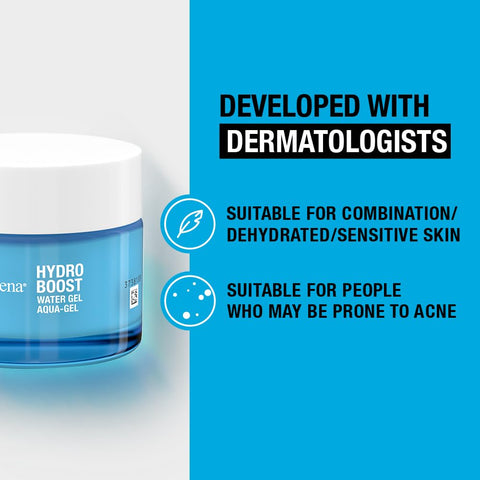 Neutrogena Hydro Boost Water Gel Face Moisturiser, with Hyaluronic Acid for Dry Skin, 50 ml (Pack of 1) Packaging may vary