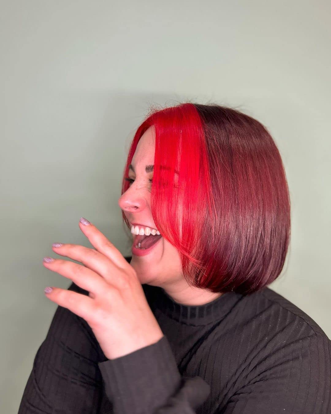 Crazy Color Vibrant Vermillion Red Semi-Permanent Hair Dye. Highly Pigmented Scarlet Red Conditioning & Oil Nourishing Vegan Formula | No Bleach or Ammonia | 100ml