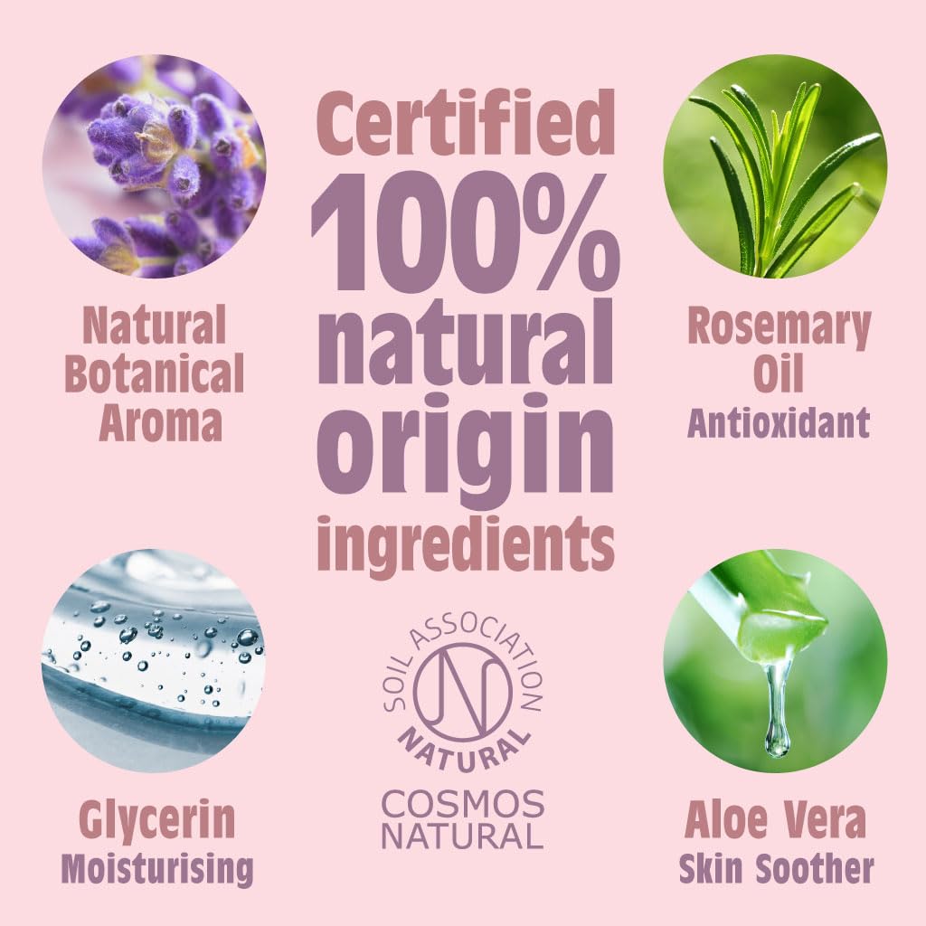 Salt of the Earth - Natural Deodorant Roll On - Lavender & Vanilla - Vegan Formula with Effective Long-Lasting Protection, Made in the UK - Suitable for Women, Men & Kids - 75ml