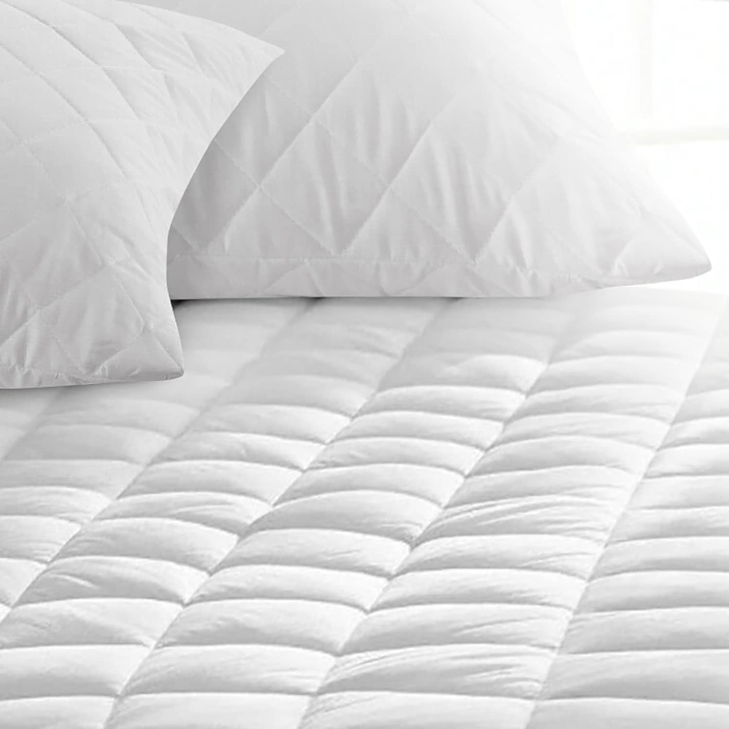Yorkshire Bedding Double Mattress Protector 30 Cm Extra Deep Anti Allergy Microfiber Fitted Mattress Cover Double Bed
