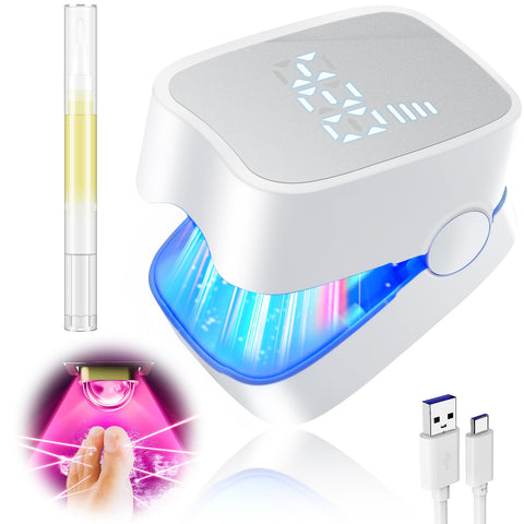 IUHFSIFS Upgrade Nail Fungus Laser Device【Industry NO.1 Innovation】Nail Fungus Treatment for Toenail Finger Nail Infection, 950nm Infrared 470nm Blue