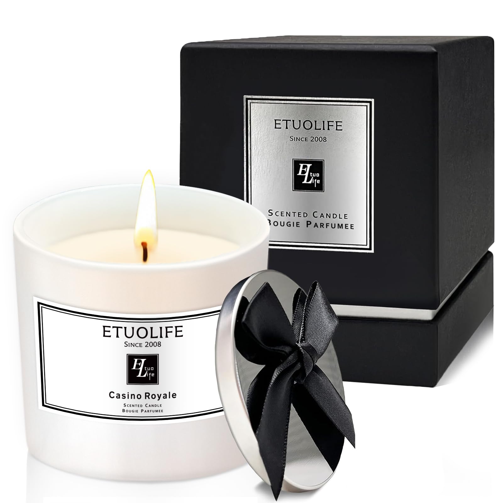 Candles Gifts for Women Men,High-end Luxury Scented Candle Gift Aromatherapy Natural Soy Wax Candles for Home,Promotes Sleep Relieves Stress Perfect for Bath Yoga Wedding Valentine's Day Christmas
