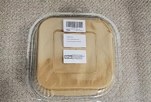 BYKITCHEN Air Fryer Parchment Paper Liner, 50PCS Square Air Fryer Liners Disposable, Greaseproof Paper, Compatible with COSORI, Ninja, Tefal, Russell Hobbs Fryers (Unbleached)