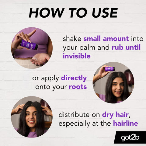 got2b POWDERful Volumising Styling Powder 10 g, Natural Hold, Powder Hair Styling, Volumising Styling Hair Powder, Instant Volume from the Roots, Vegan Formula