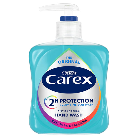 Carex Original Antibacterial Hand Wash, Clean & Protect Hands, Bulk Buy, Pack of 6 x 250 ml (Packaging may vary)