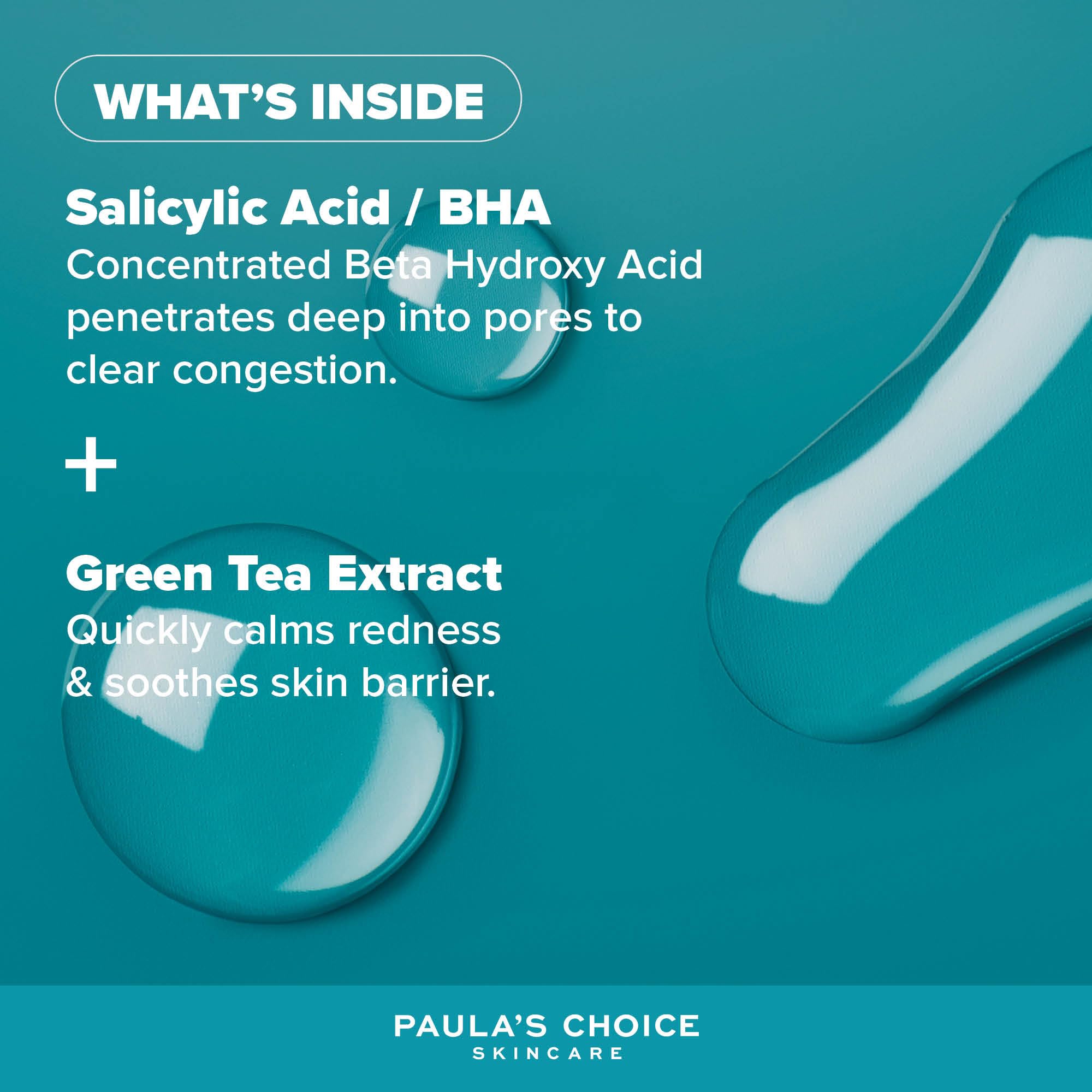 Paula's Choice SKIN PERFECTING 2% BHA Liquid Exfoliant - Face Exfoliating Peel Fights Blackheads & Enlarged Pores - for a Healthy Glow - with Salicylic Acid - Combination & Oily Skin - 30 ml