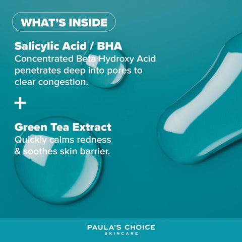 Paula's Choice SKIN PERFECTING 2% BHA Liquid Exfoliant - Face Exfoliating Peel Fights Blackheads & Enlarged Pores - for a Healthy Glow - with Salicylic Acid - Combination & Oily Skin - 30 ml