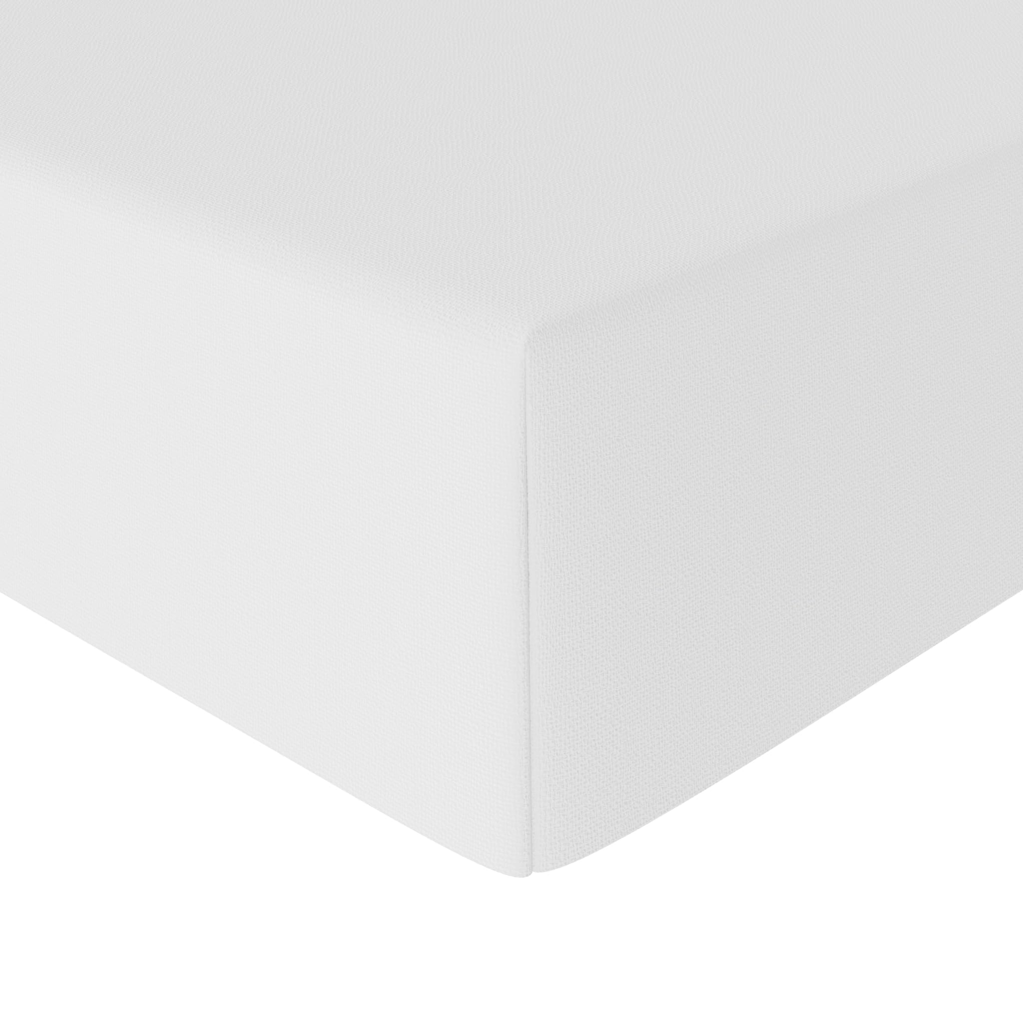 Amazon Basics Soft Microfibre Single Fitted Sheet, Deep Pocket 12 inch (30 cm), White