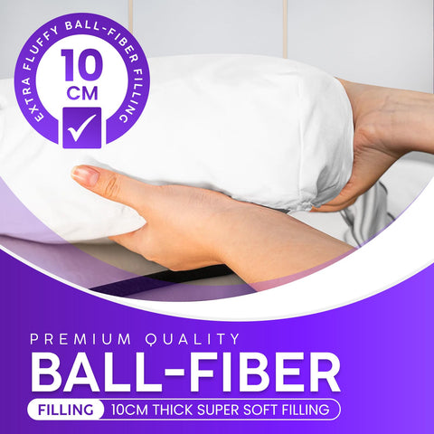 Linens World Small Double Mattress Topper, 10CM Extra Thick Mattress Topper Small Double Bed, 1000GSM Filling Fiber - Luxurious Comfort, Hypoallergenic, Elastic Straps Deep Pocket 4FT Topper