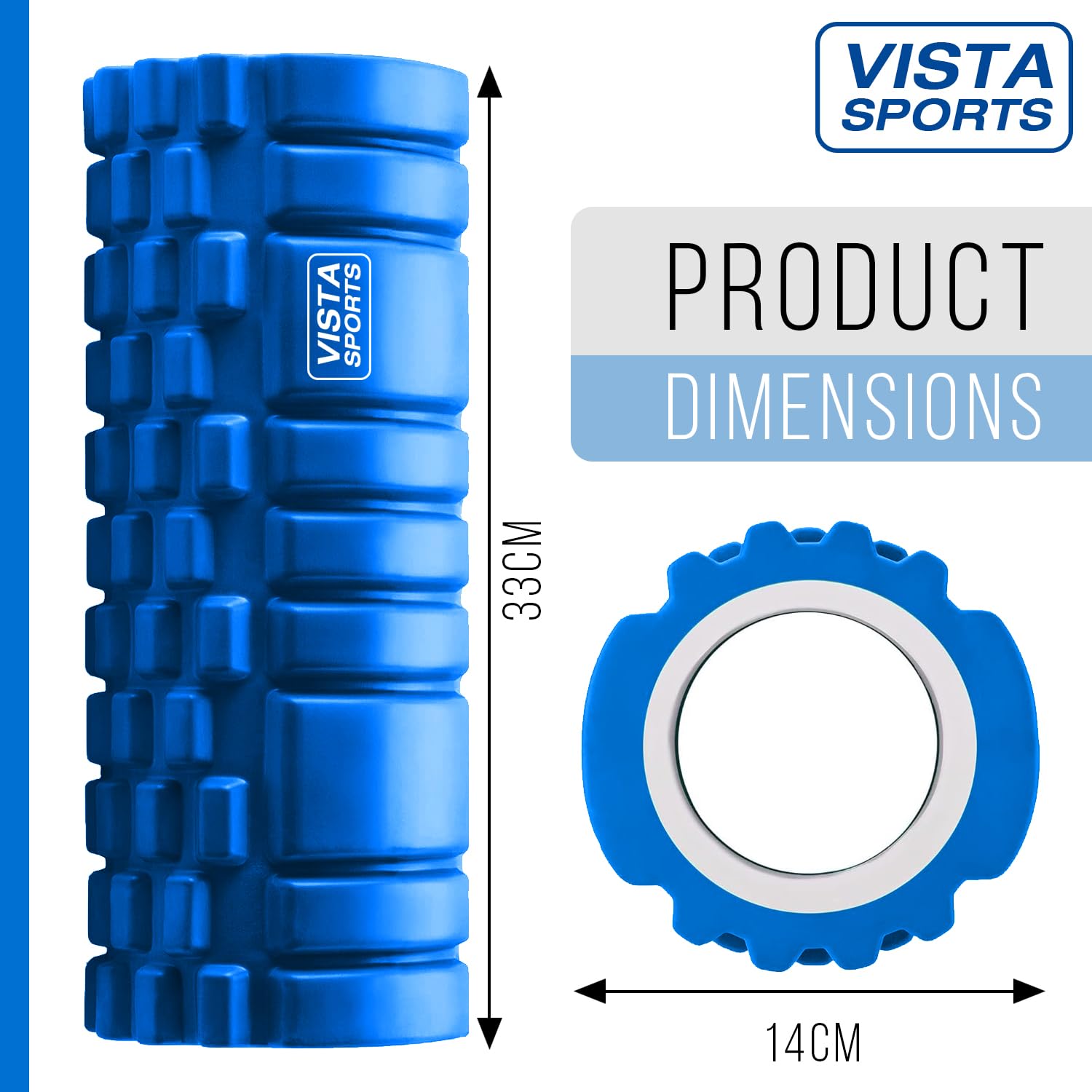 Foam Roller for Deep Tissue Muscle Massage Trigger Point Muscles Enhance Recovery for Physical Therapy and Rehab (Black)