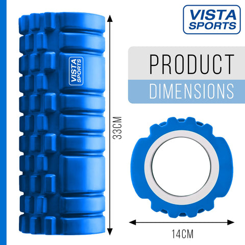 Foam Roller for Deep Tissue Muscle Massage Trigger Point Muscles Enhance Recovery for Physical Therapy and Rehab (Black)