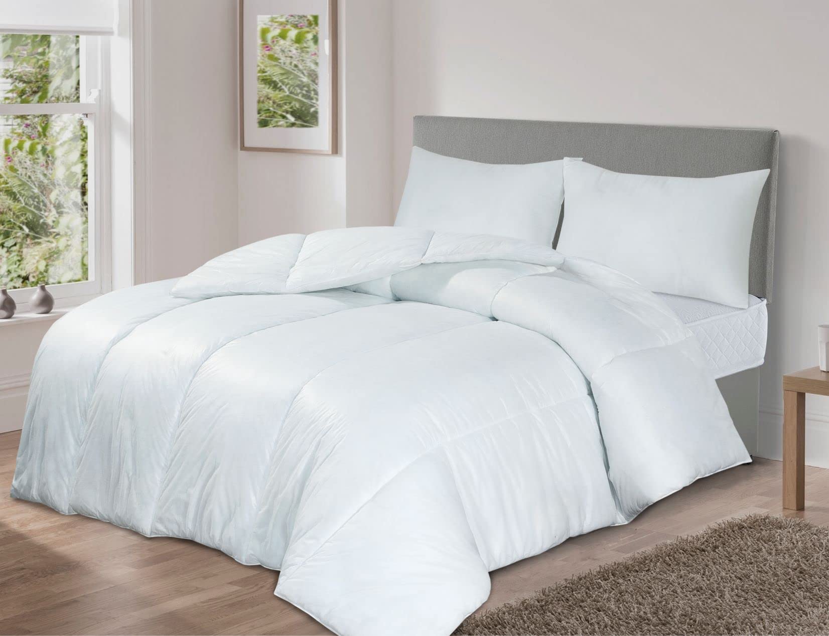 SleepyNights Double 10.5 Tog Duvet Quilt All Season Non Allergenic Hollowfibre – Polypropylene Cover