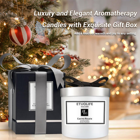 Candles Gifts for Women Men,High-end Luxury Scented Candle Gift Aromatherapy Natural Soy Wax Candles for Home,Promotes Sleep Relieves Stress Perfect for Bath Yoga Wedding Valentine's Day Christmas