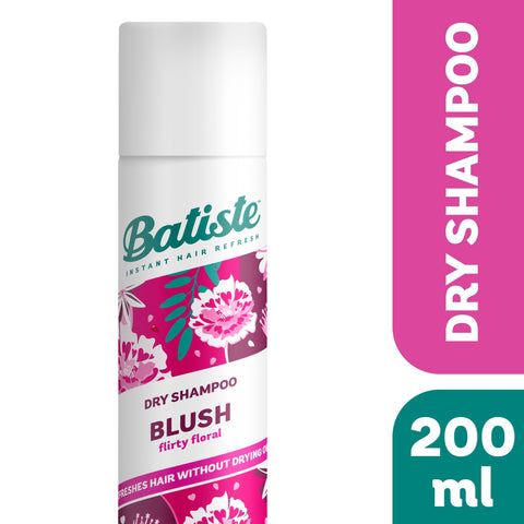 Batiste Dry Shampoo in Blush 200ml, Floral & Flirty Fragrance, No Rinse Spray to Refresh Hair in Between Washes (Packing May Vary)