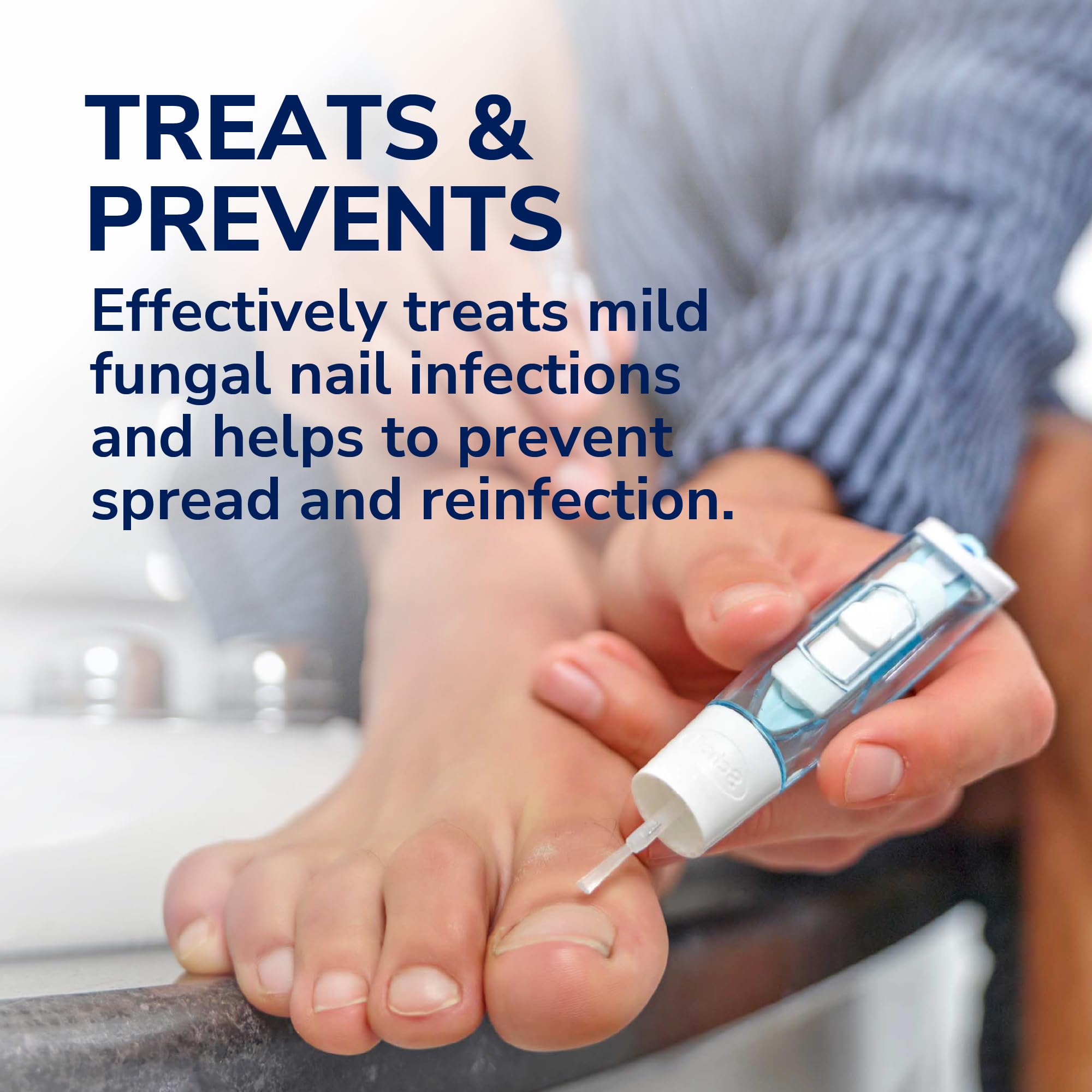 Scholl 2-in-1 Fungal Nail Treat & Prevent Kit, 3.8ml - Treats the Infection at Source, Fast-Drying Formula, Easy to Use, Clinically Proven Antifungal Treatment for Toenails, 5 Disposable Nail Files