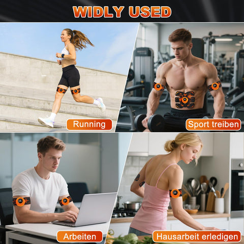Dresz EMS Muscle Stimulator, Abs Stimulator Full Body with 8 Modes & 19 Intensities, Portable Electronic Toning Belts,16 Water Gel, Abs trainer For Abdominal/Arm/Leg/Hip Training, Unisex